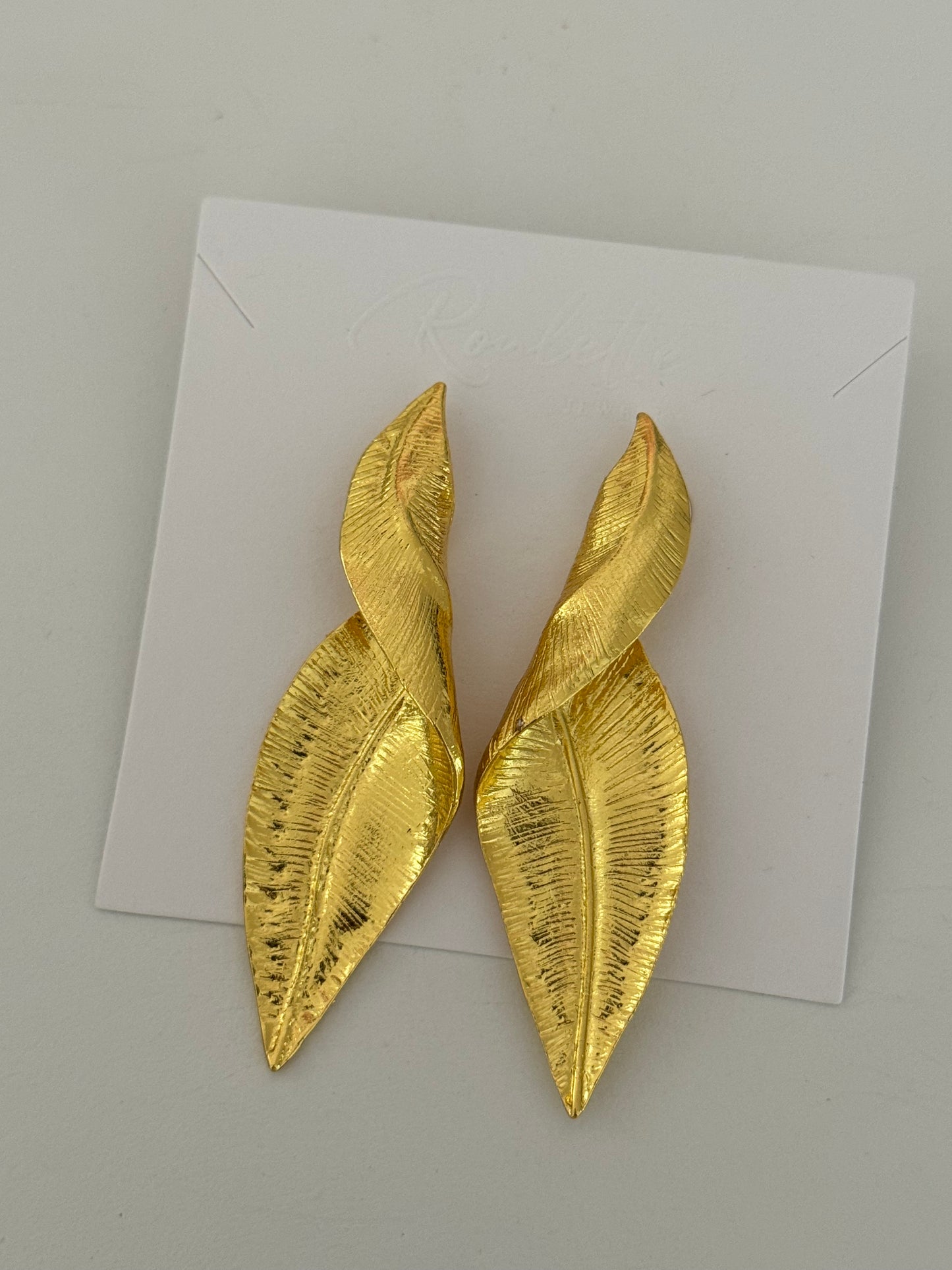 Gold Leaf Earrings