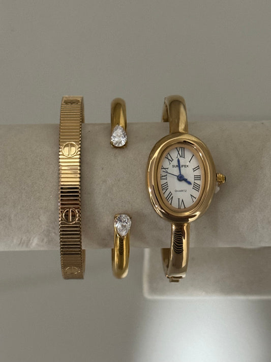 Oval Bangle Watch