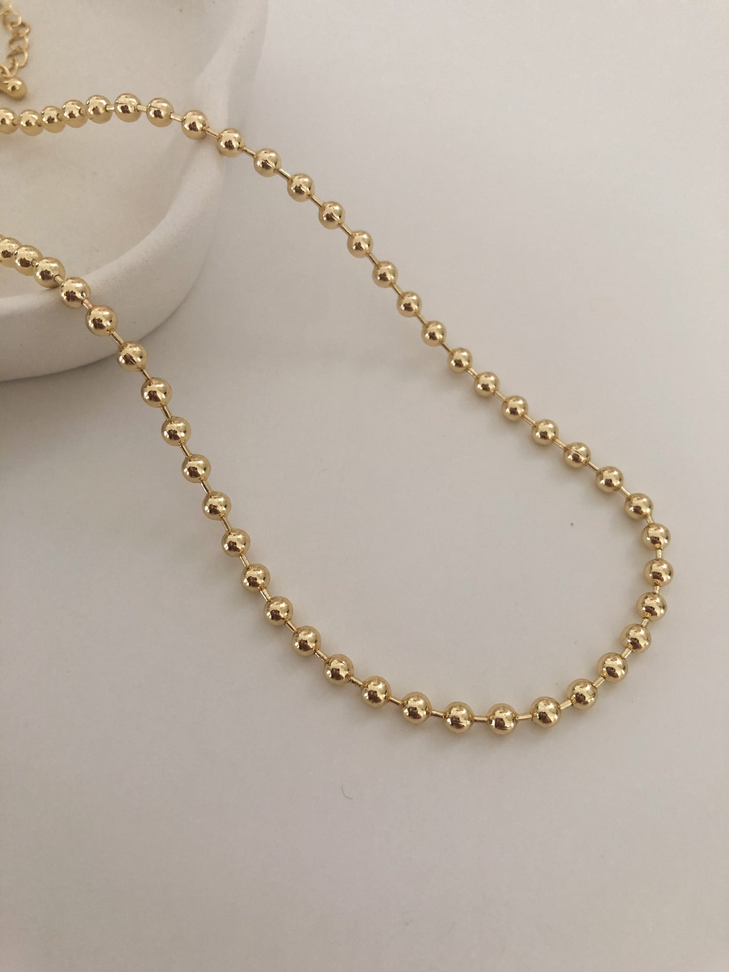 Gold Beaded Necklace