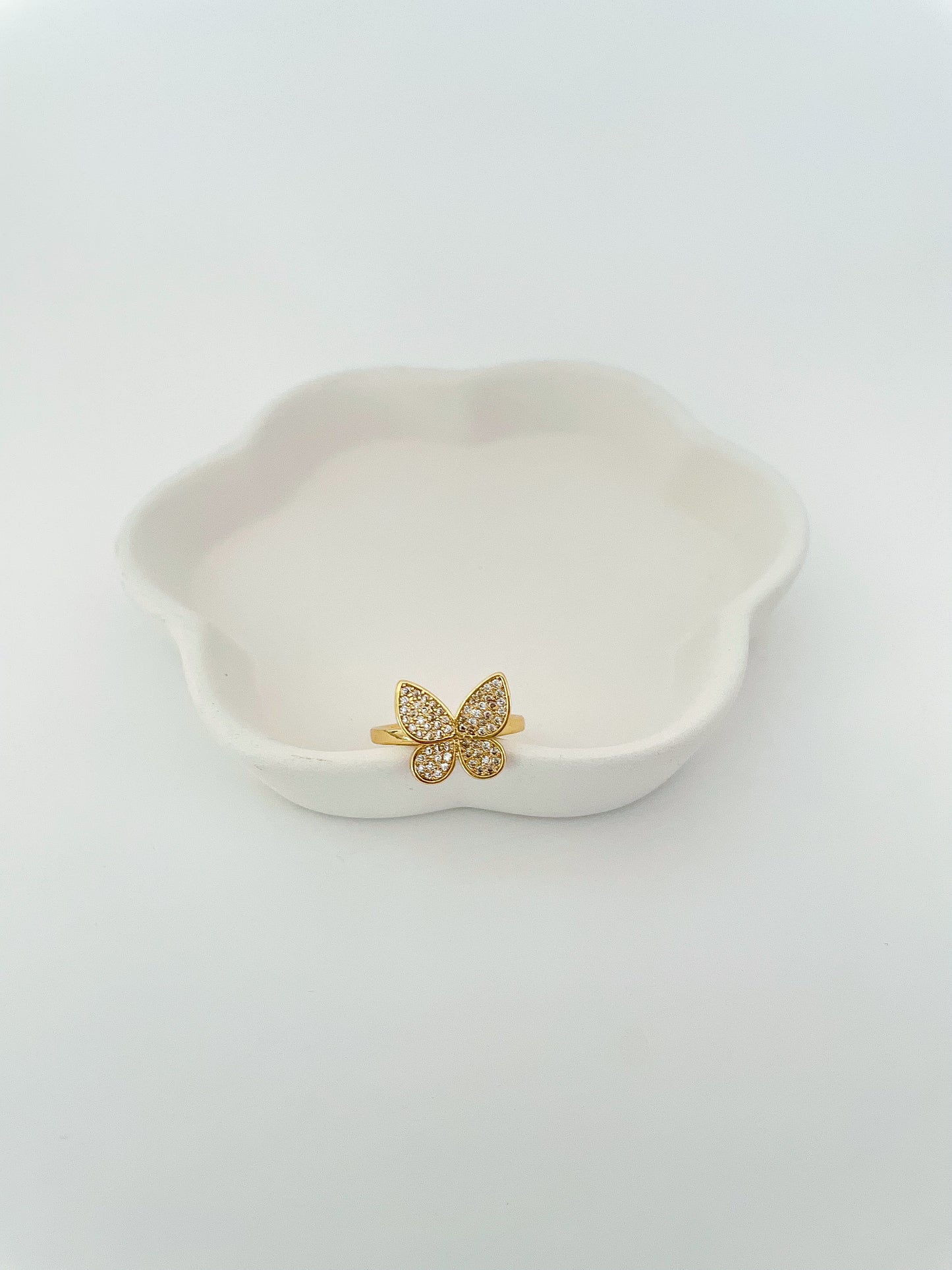 Crystal Butterfly Ring