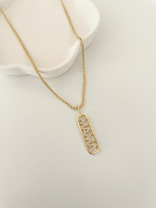 Mama drop necklace